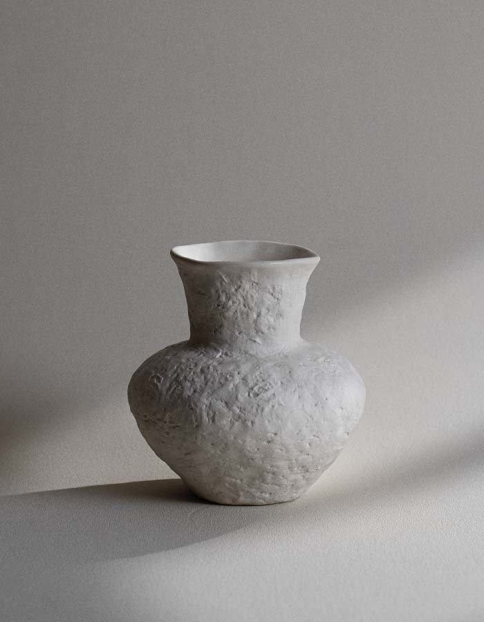 Small textured porcelain vase